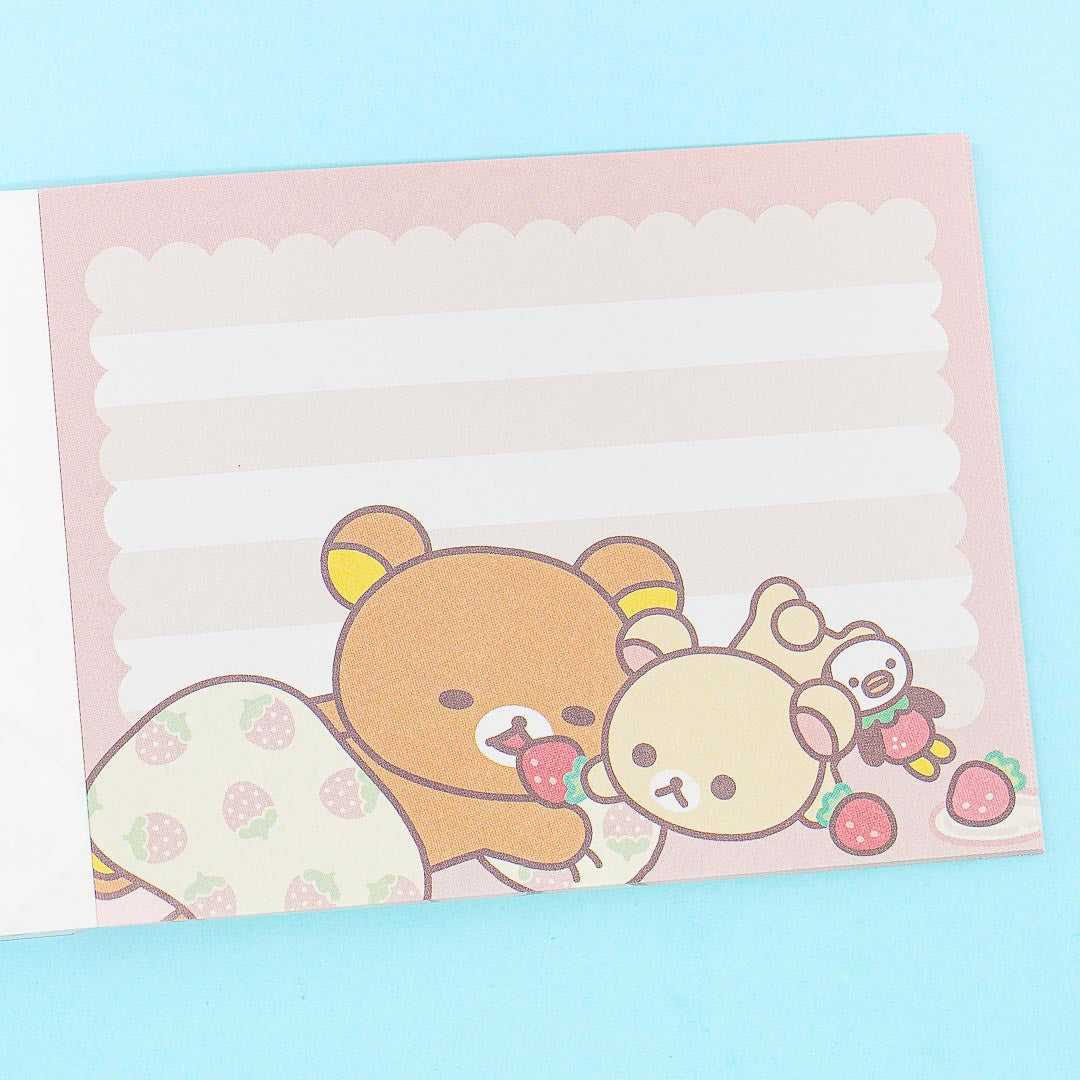 Korilakkuma Full of Strawberry Day Memo Pad - Picnic