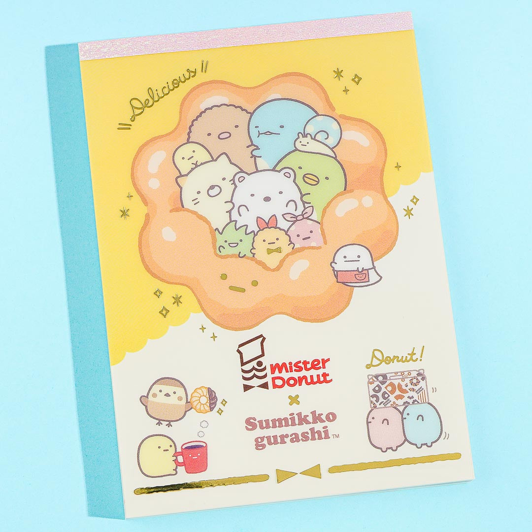Sumikko Gurashi x Mister Donut A6 Memo Pad