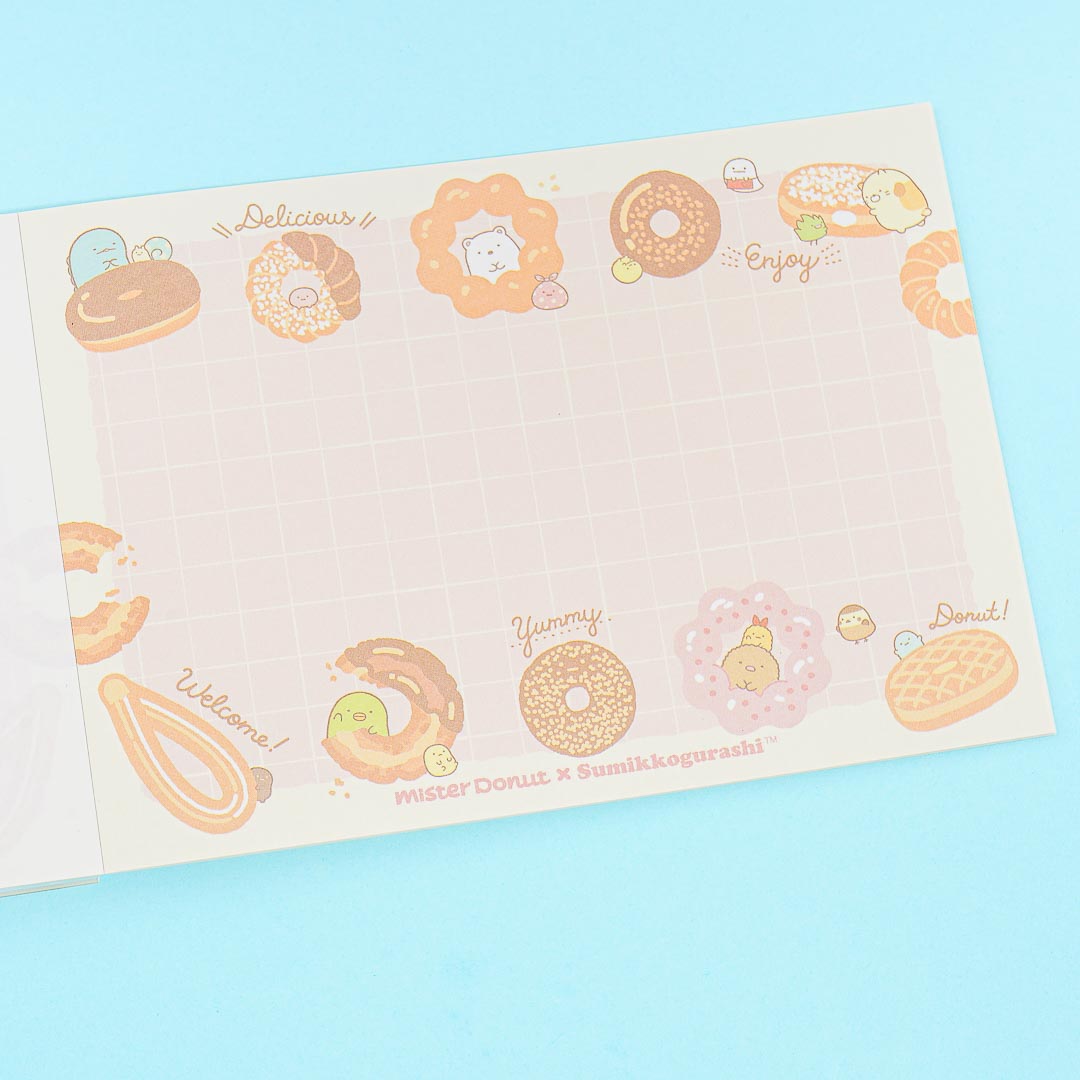 Sumikko Gurashi x Mister Donut A6 Memo Pad