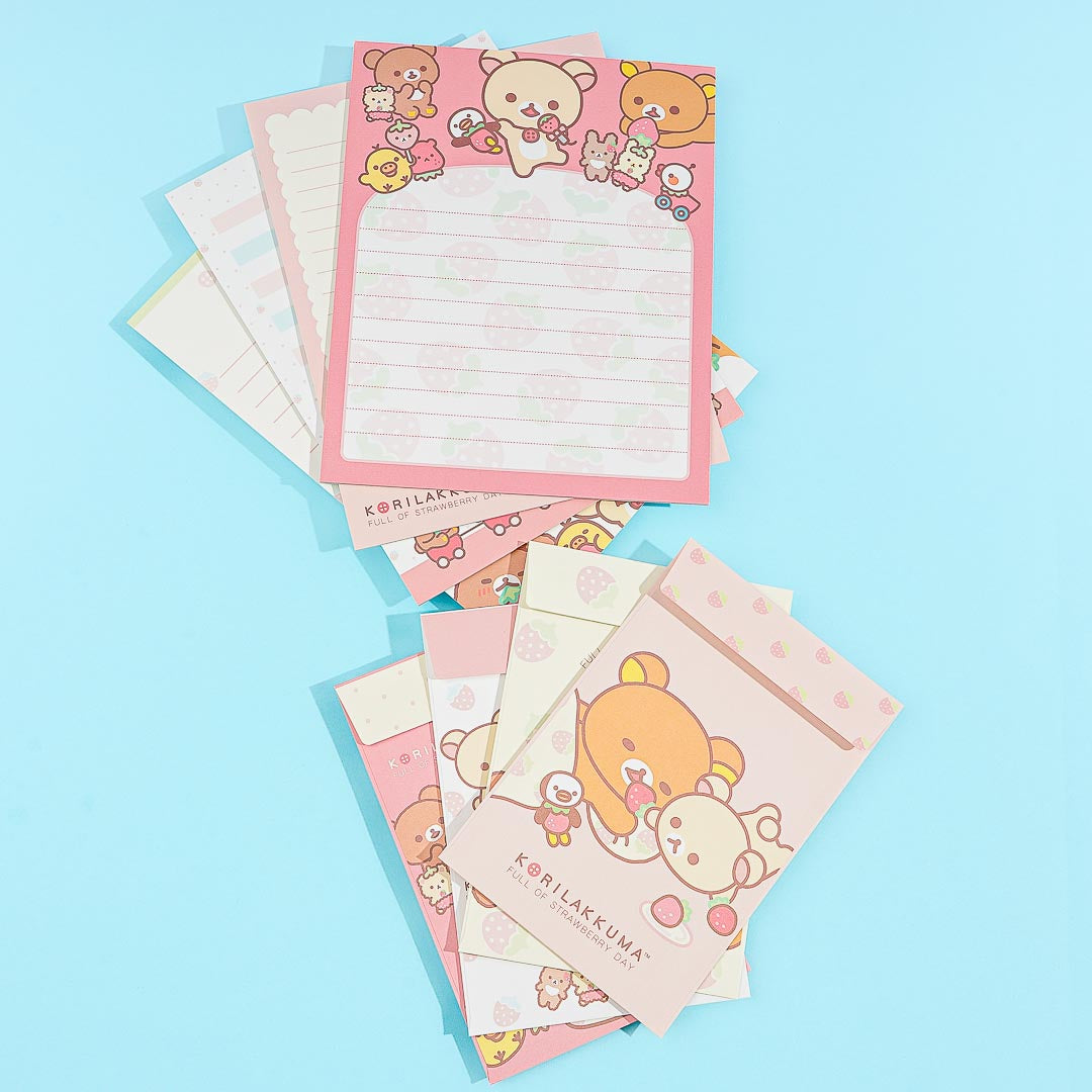 Korilakkuma Full of Strawberry Day Letter Set