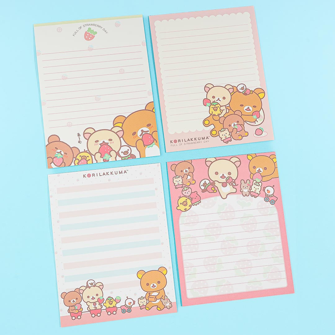 Korilakkuma Full of Strawberry Day Letter Set