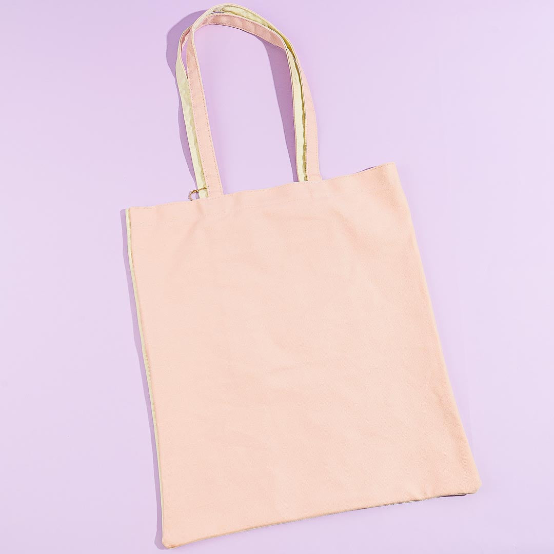 Korilakkuma Full of Strawberry Day Two-Toned Tote Bag