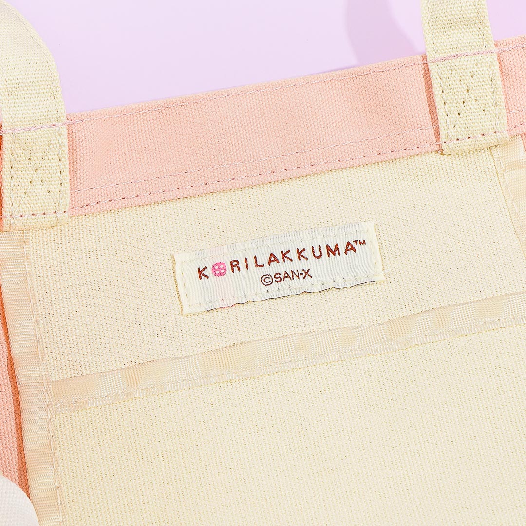 Korilakkuma Full of Strawberry Day Two-Toned Tote Bag