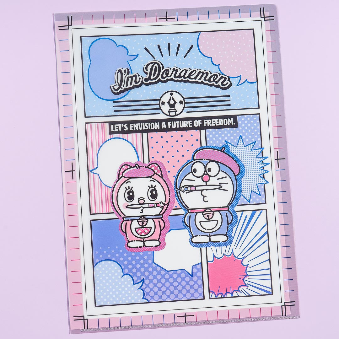 I'm Doraemon Comic Beret File Folder