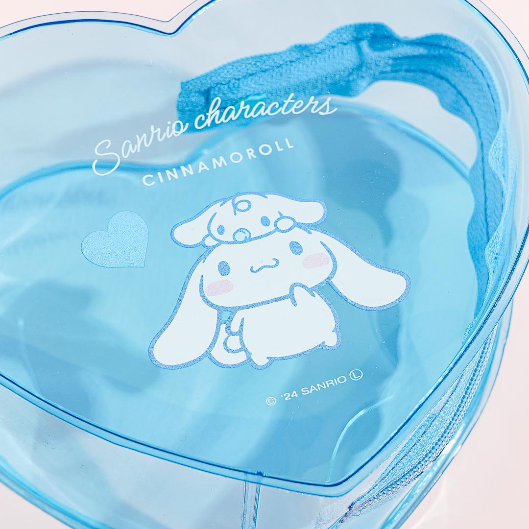 Sanrio Characters Heart-Shaped Pouch - Cinnamoroll