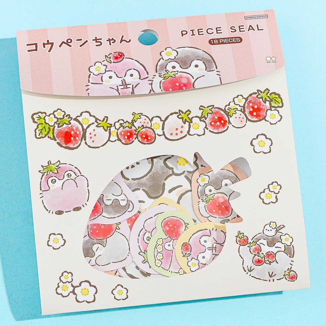 Koupen Chan Happy Strawberry Piece Seal Stickers