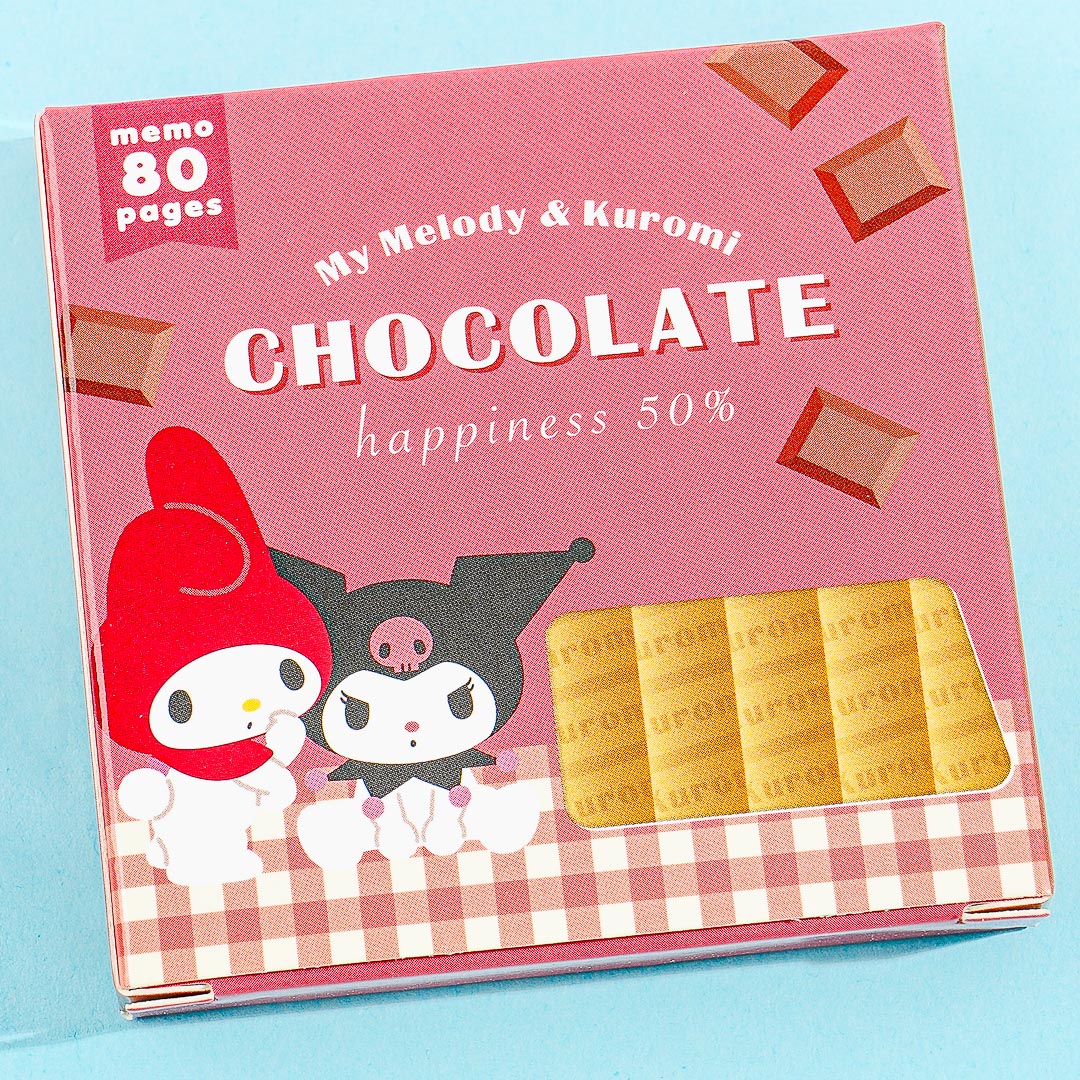My Melody & Kuromi Chocolate Happiness Memo Pad Box