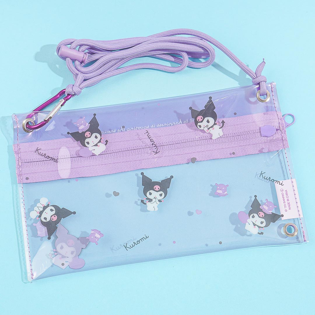 Kuromi 2-Way String Shoulder Clear Pouch