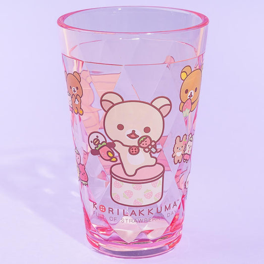 Korilakkuma Full of Strawberry Day Acyrlic Cup