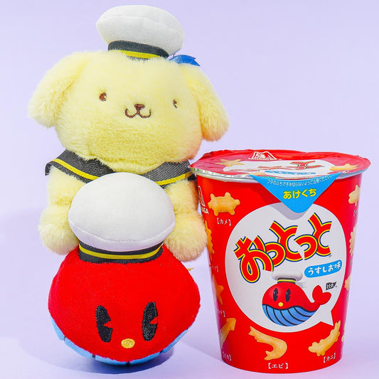 Ottotto x Sanrio Characters Plushie Charm & Crackers - Pompompurin