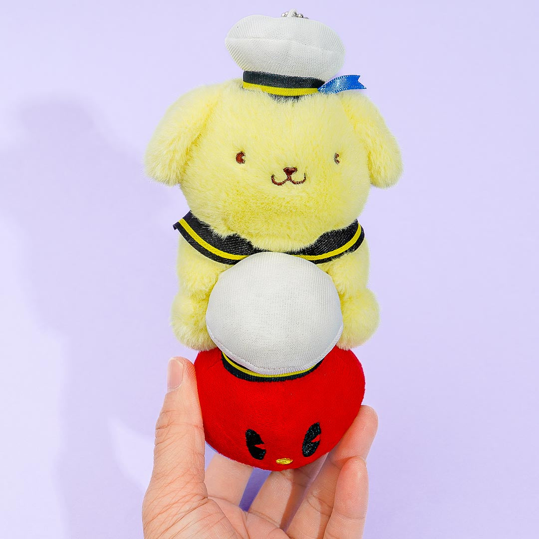 Ottotto x Sanrio Characters Plushie Charm & Crackers - Pompompurin