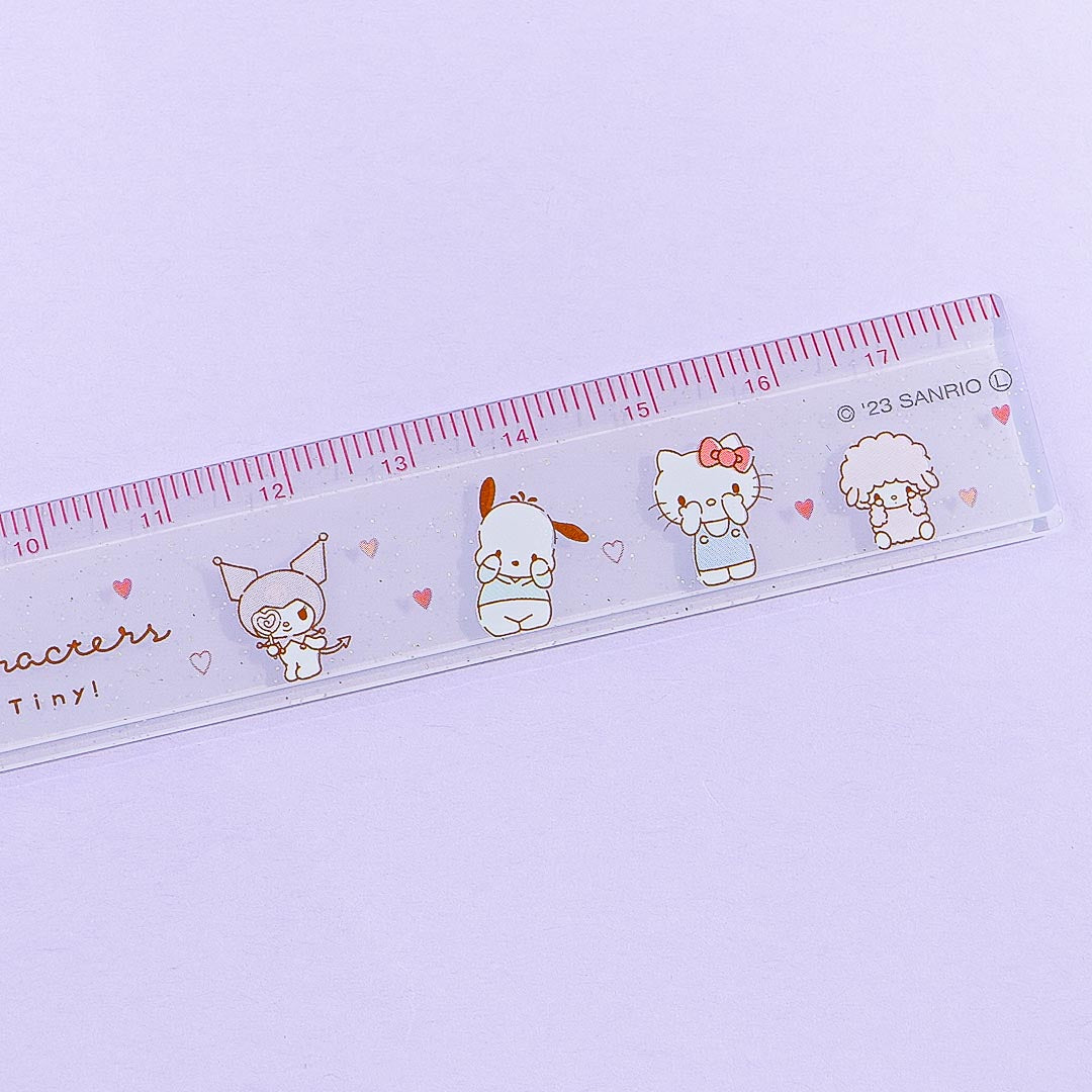Sanrio Characters Tiny Tiny Heart Slim-Type Ruler