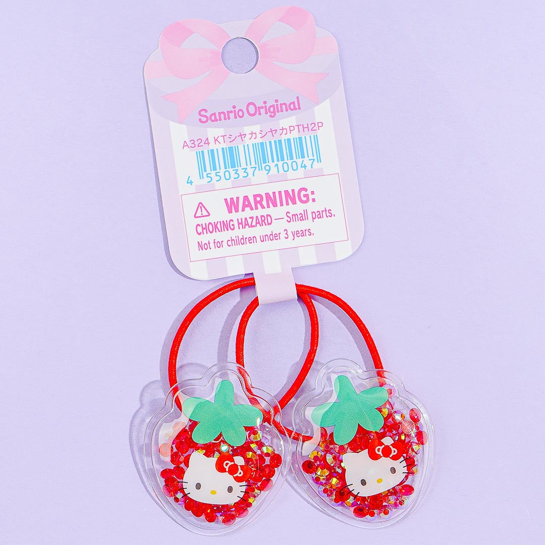 Hello Kitty Glittery Hair Ties