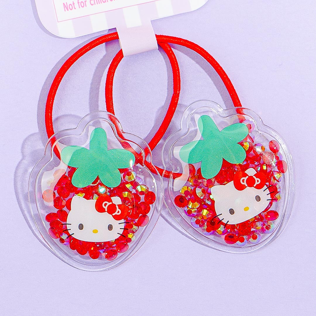 Hello Kitty Glittery Hair Ties
