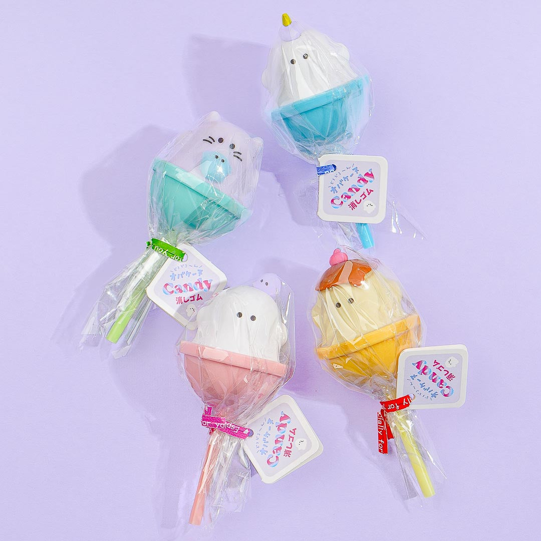 Obakenu Lollipop Stick Scented Eraser