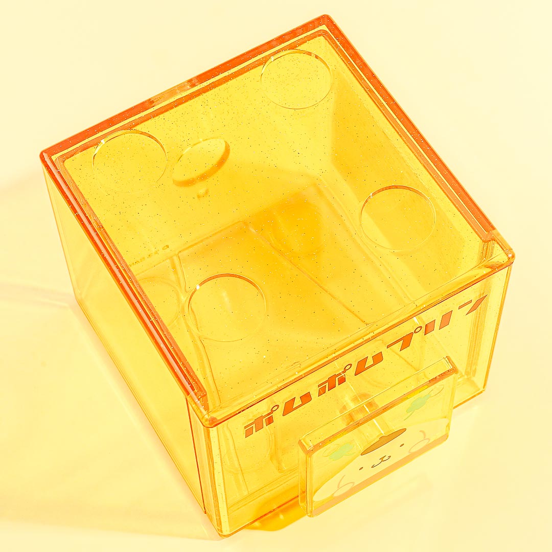 Pompompurin Glittery Clear Stacking Chest