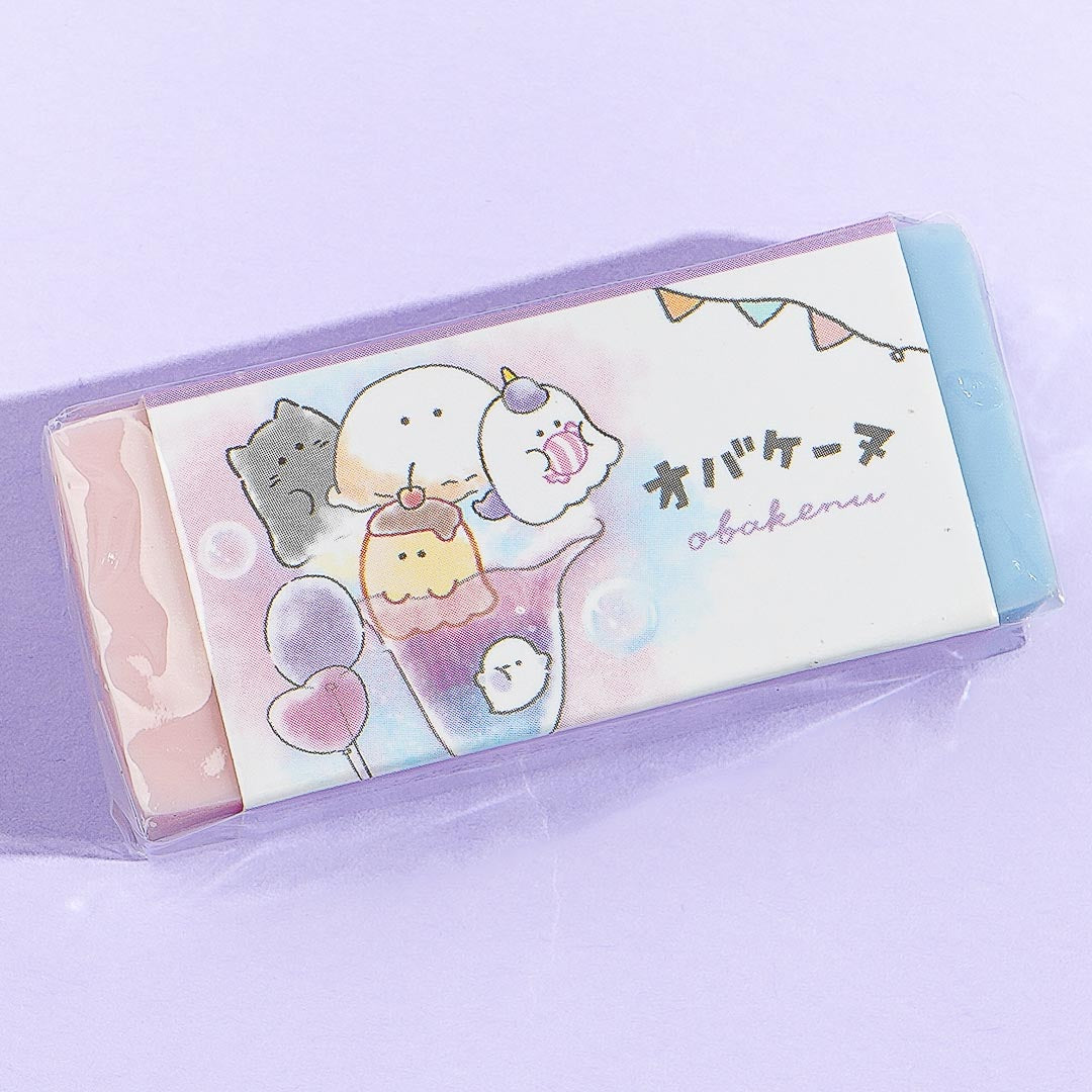 Obakenu Sundae Fun Tri-Colored Eraser