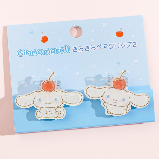 Cinnamoroll Cherry Twin Pair Clip Set - 2 pcs