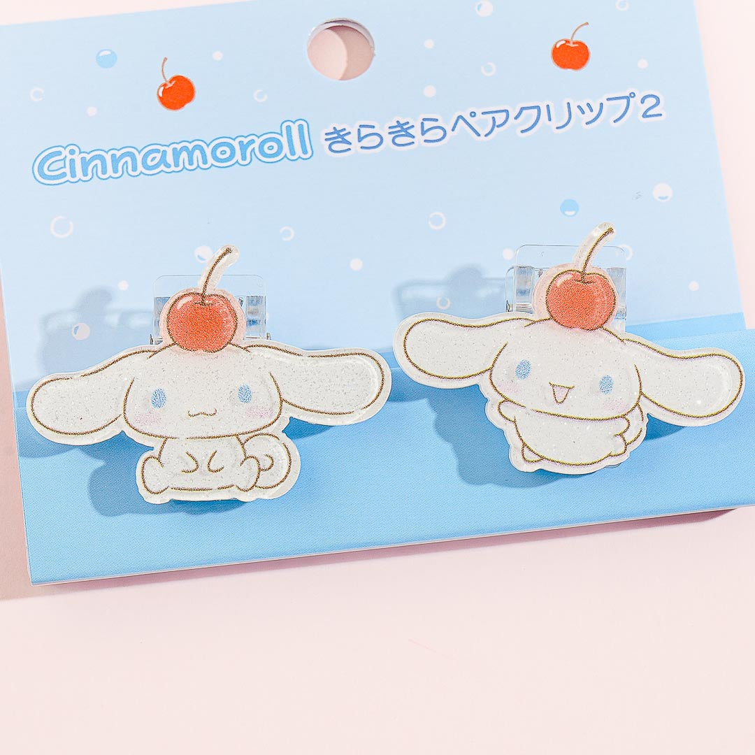 Cinnamoroll Cherry Twin Pair Clip Set - 2 pcs