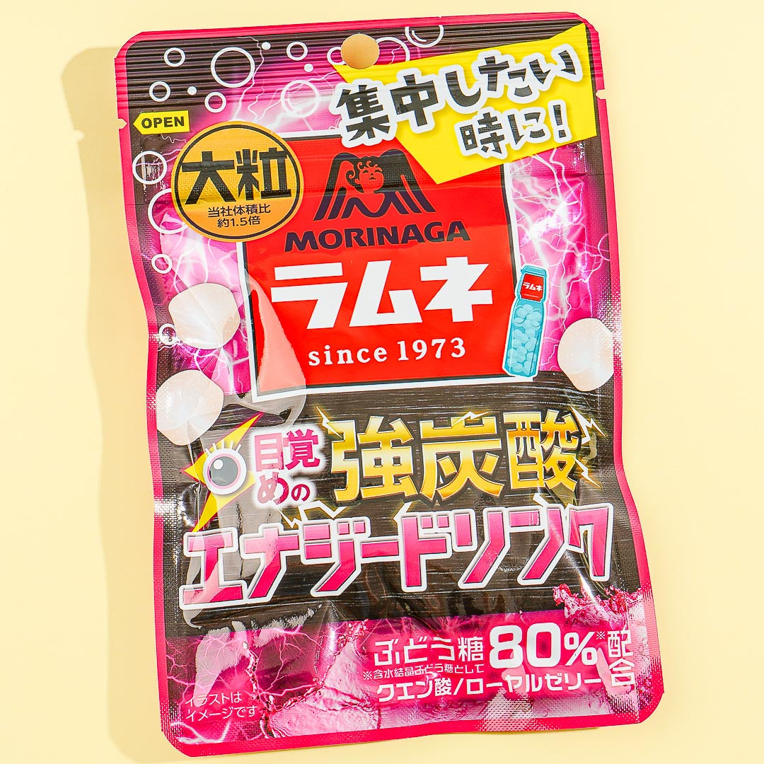 Morinaga Large Grain Ramune Candy - Strong Carbonated Energy Drink