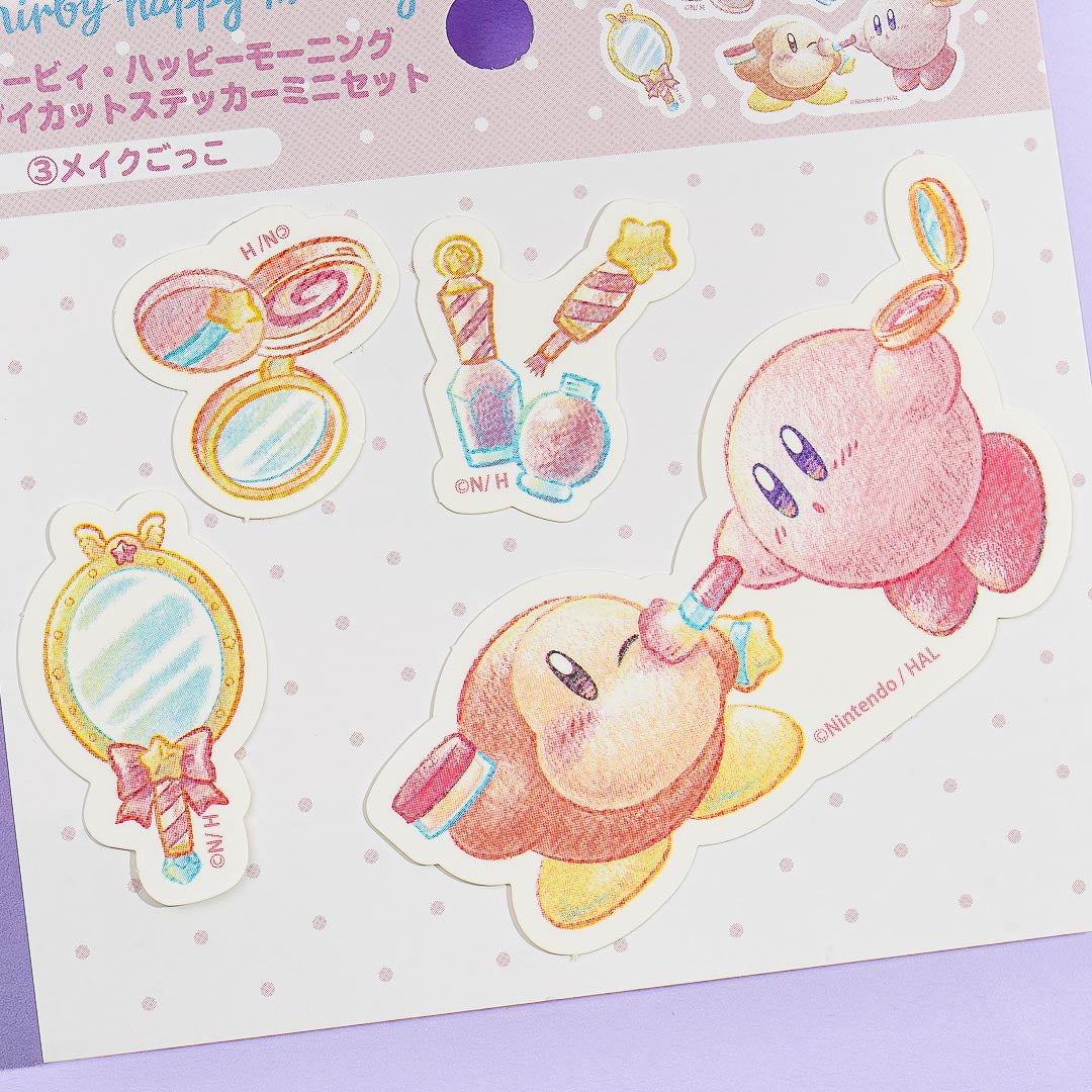 Kirby Happy Morning Die-Cut Sticker Set
