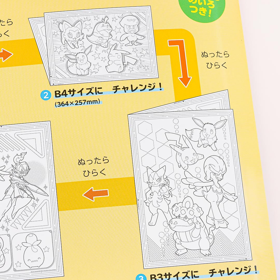 Pokemon Hirogaru Expanding Coloring Book