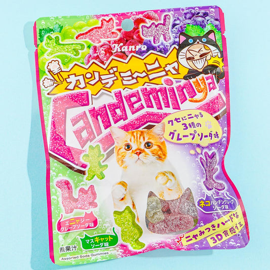 Kanro Candeminya Sour Candy - Assorted Grape Sodas