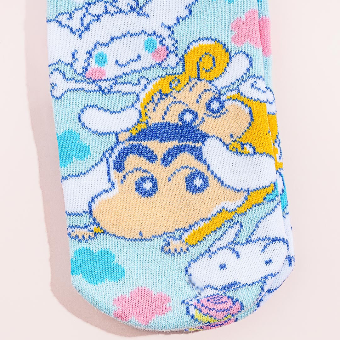 Crayon Shin-Chan x Cinnamoroll Jacquard Socks