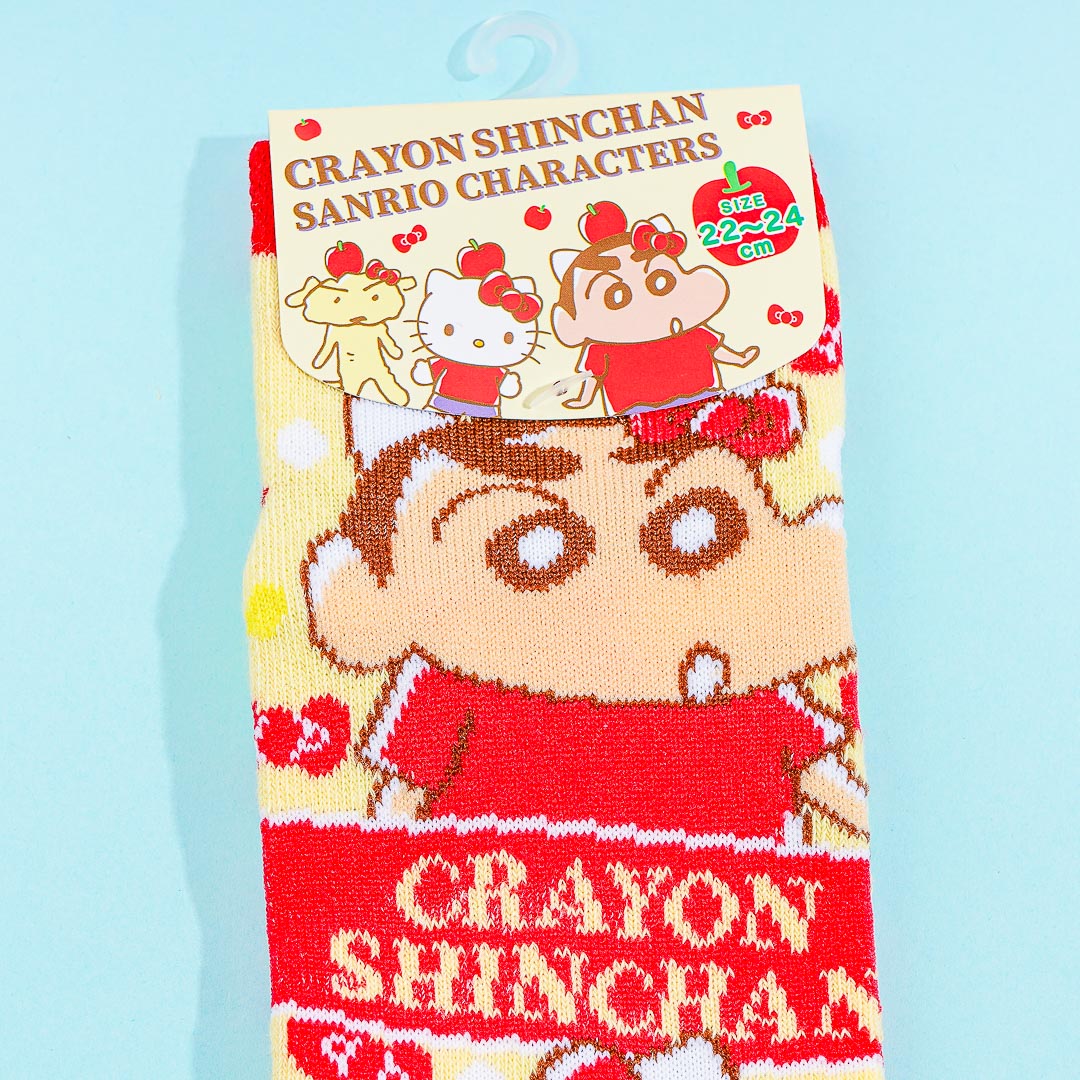 Crayon Shin-Chan x Hello Kitty Jacquard Socks