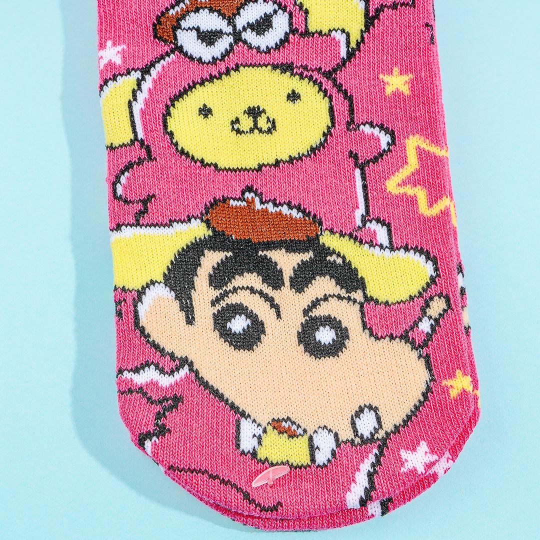Crayon Shin-Chan x Pompompurin Jacquard Socks