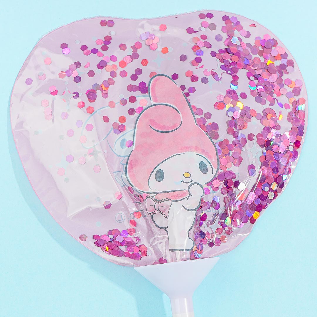 My Melody Glittery Heart Stick Balloon