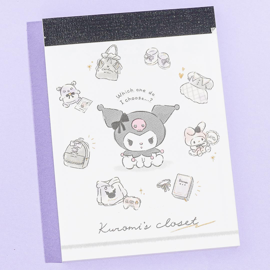 Kuromi's Closet Mini Memo Pad