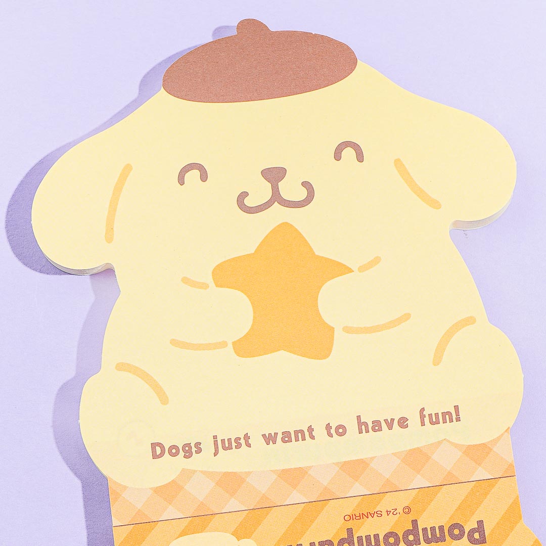 Pompompurin Favorite Things Hug Die-Cut Memo Pad