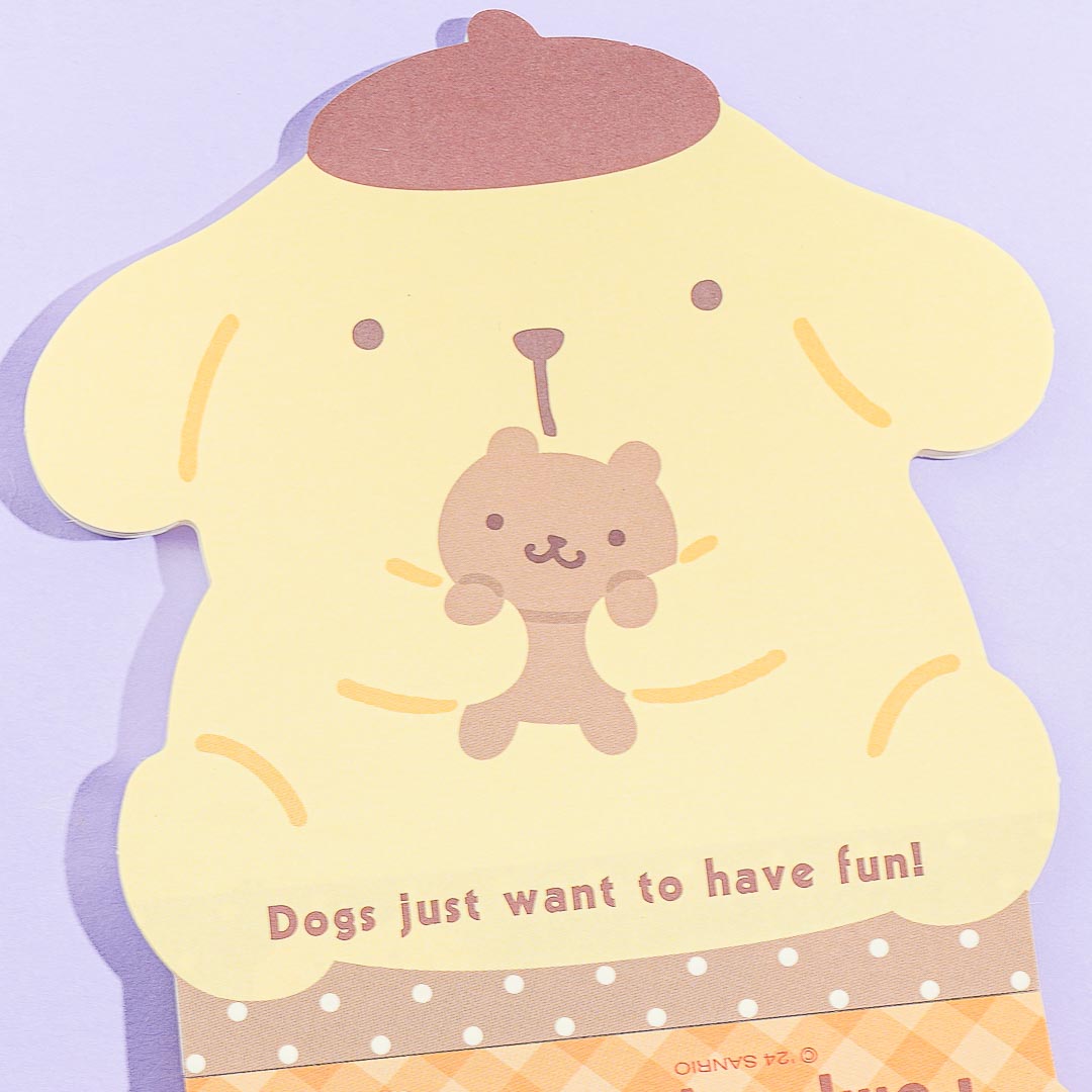 Pompompurin Favorite Things Hug Die-Cut Memo Pad