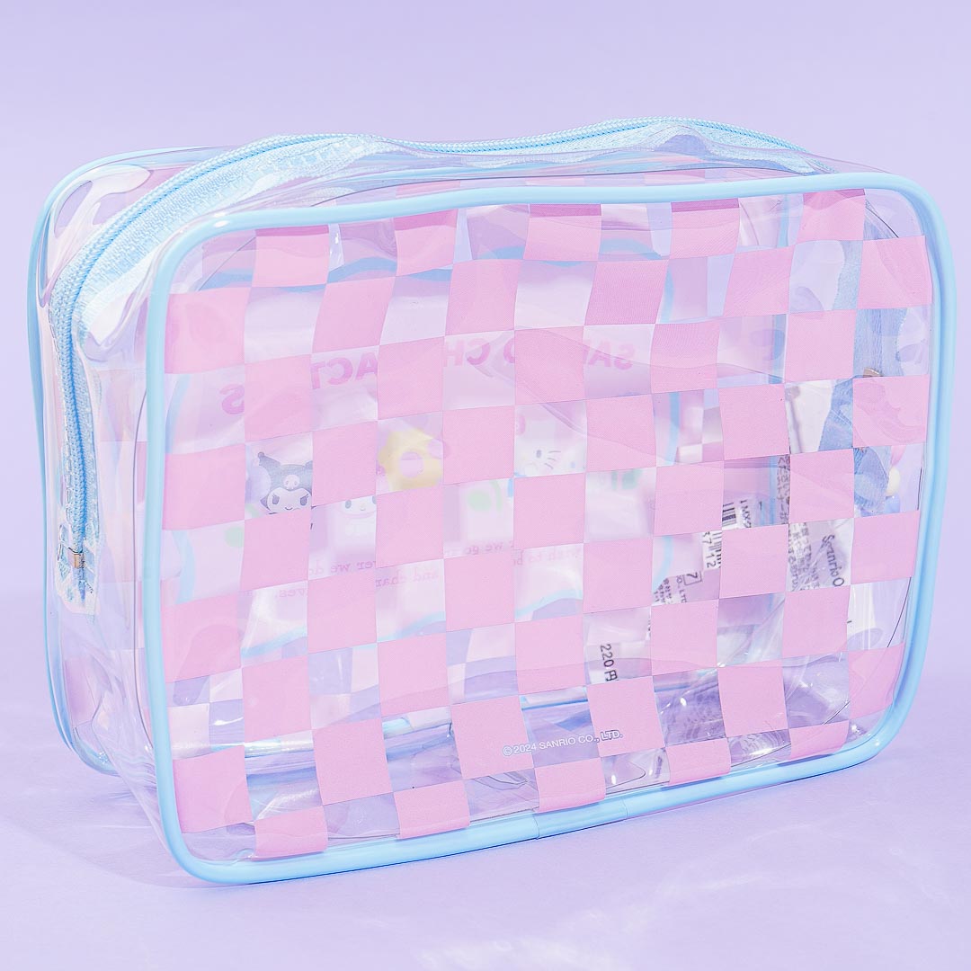Sanrio Characters Pastel Checker Box Pouch