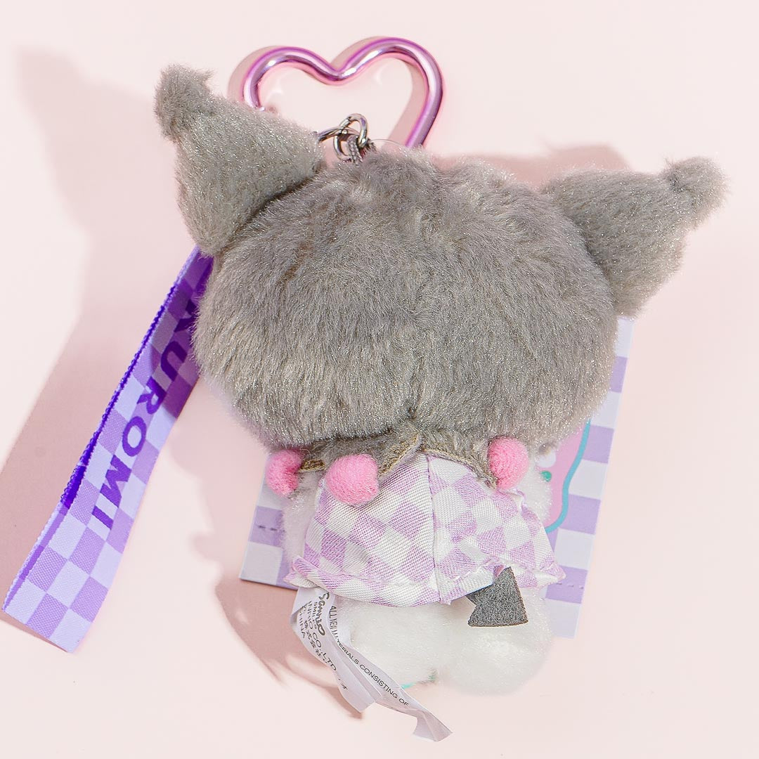 Kuromi Pastel Checker Plush Charm
