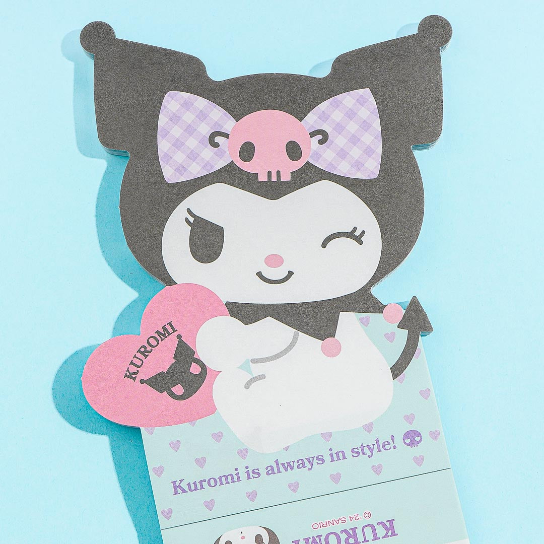 Kuromi Heart Hug Die-Cut Memo Pad