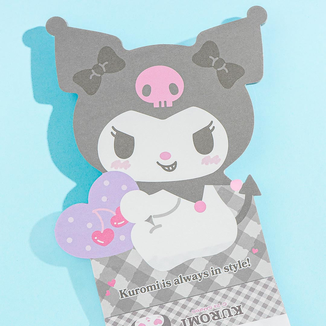 Kuromi Heart Hug Die-Cut Memo Pad