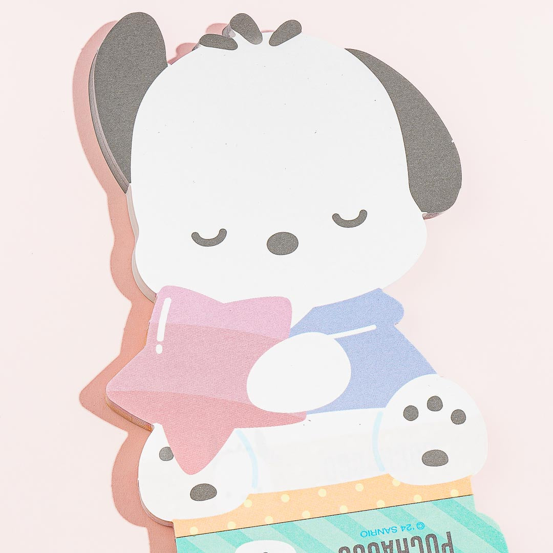 Pochacco Star Hug Die-Cut Memo Pad