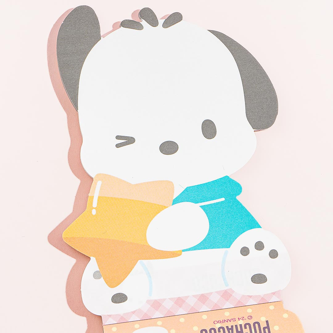 Pochacco Star Hug Die-Cut Memo Pad