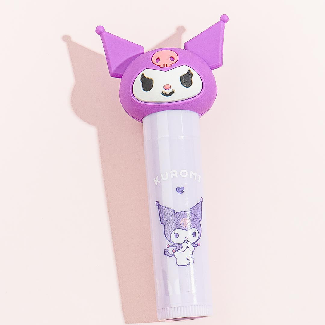 Kuromi Mascot Clear Lip Cream - Grape