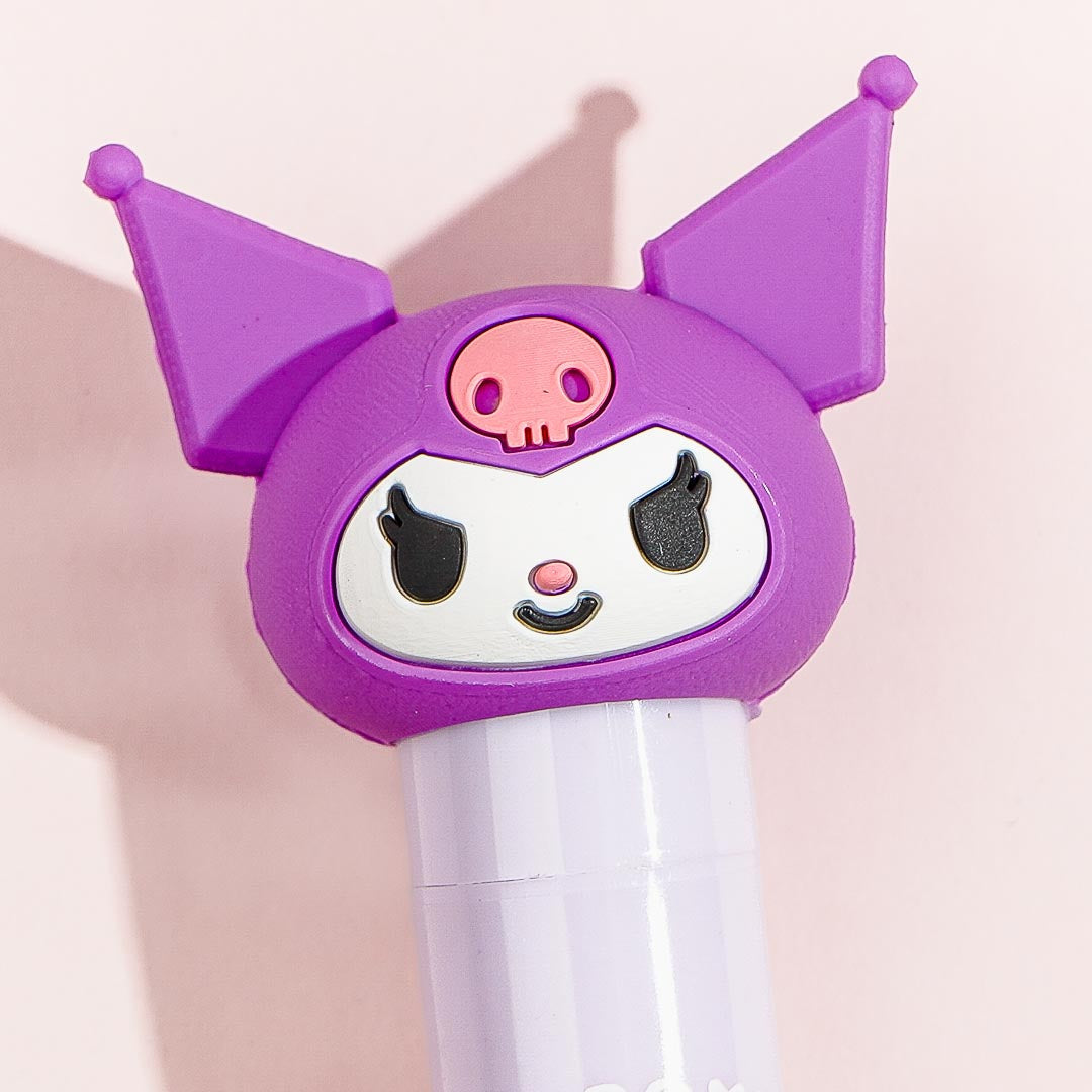 Kuromi Mascot Clear Lip Cream - Grape