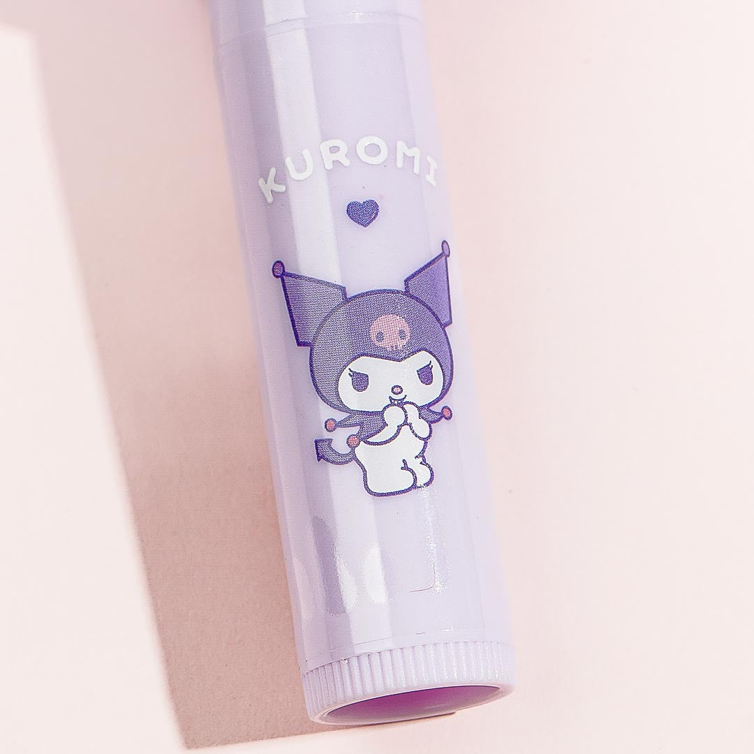 Kuromi Mascot Clear Lip Cream - Grape