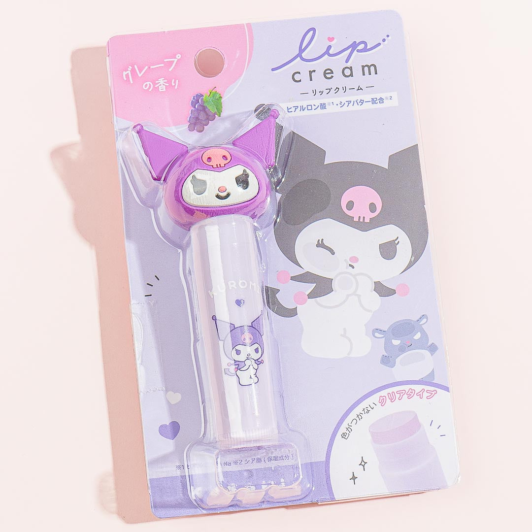 Kuromi Mascot Clear Lip Cream - Grape