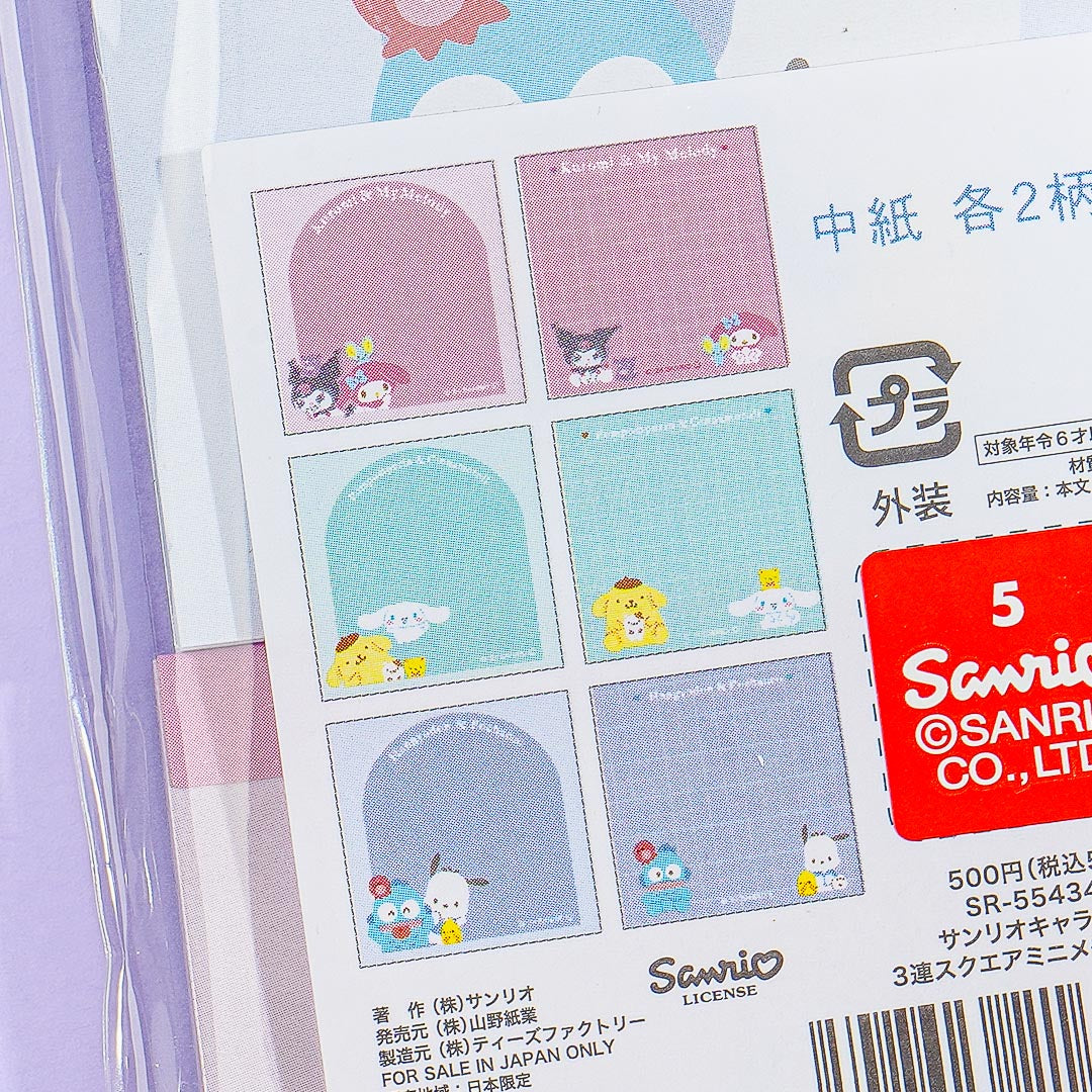 Sanrio Characters Window Besties Mini Memo Set - 3 pcs