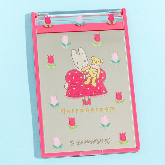 Marron Cream Tulip Love Folding Mirror - Small