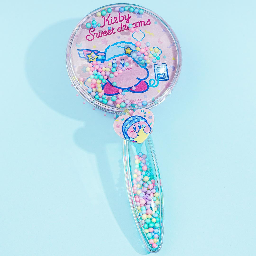 Kirby Sweet Dreams Clear Hairbrush & Hair Tie Set