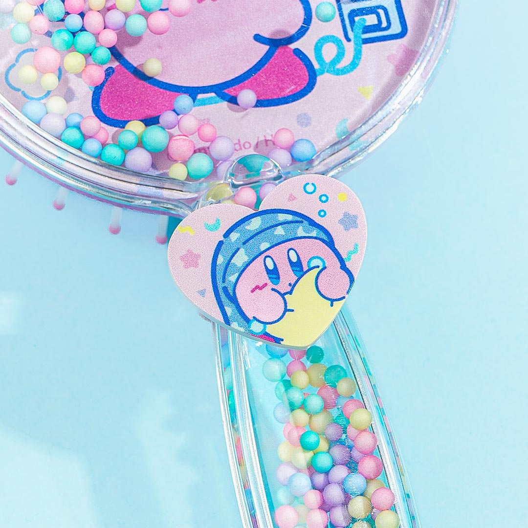 Kirby Sweet Dreams Clear Hairbrush & Hair Tie Set