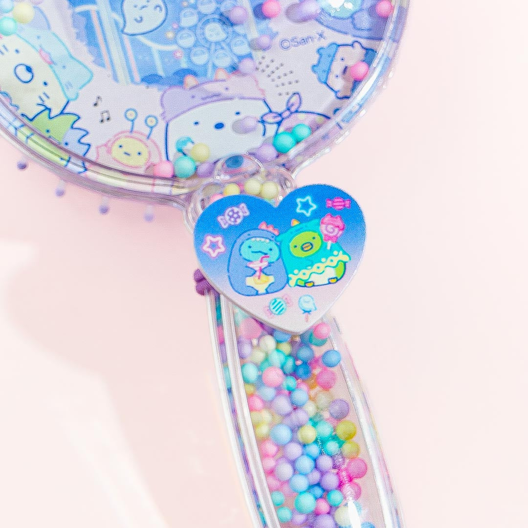 Sumikko Gurashi Ghost Night Park Clear Hairbrush & Hair Tie Set