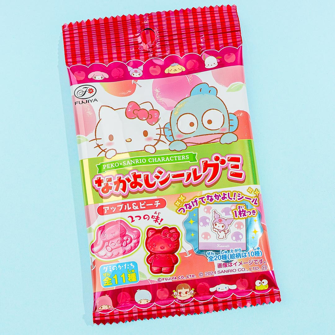 Peko-Chan x Sanrio Characters Nakayoshi Seal Gummy - Apple & Peach